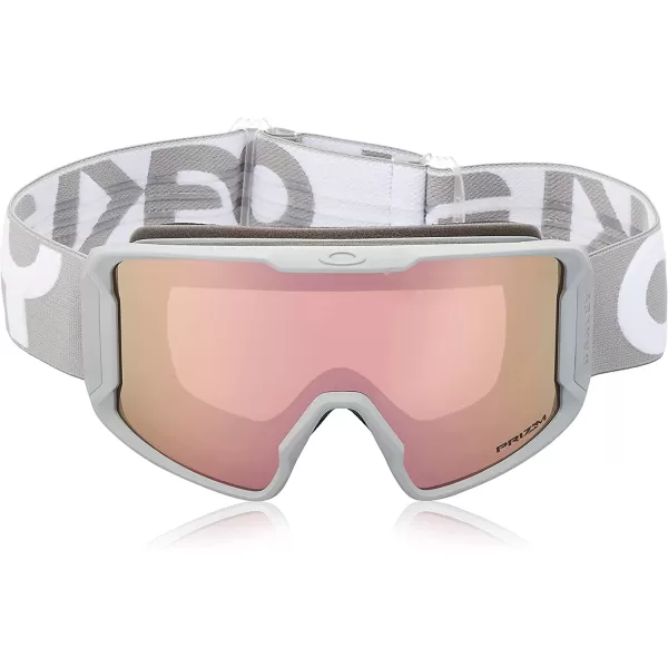 imageOakley Line Miner Snow Goggle LargeSized FitMatte Grey Prizm Rose Gold Iridium