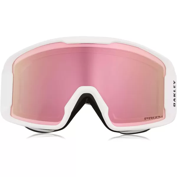 imageOakley Line Miner Snow Goggle LargeSized FitMatte White PRIZM Snow HI Pink