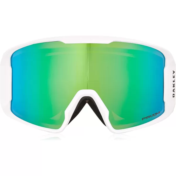 imageOakley Line Miner Snow Goggle LargeSized FitMatte White PRIZM Snow Jade Iridium