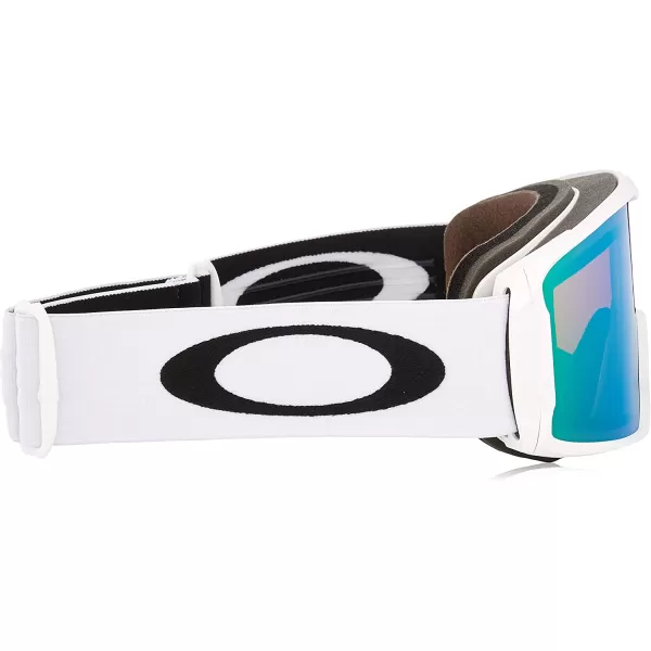 imageOakley Line Miner Snow Goggle LargeSized FitMatte White PRIZM Snow Jade Iridium