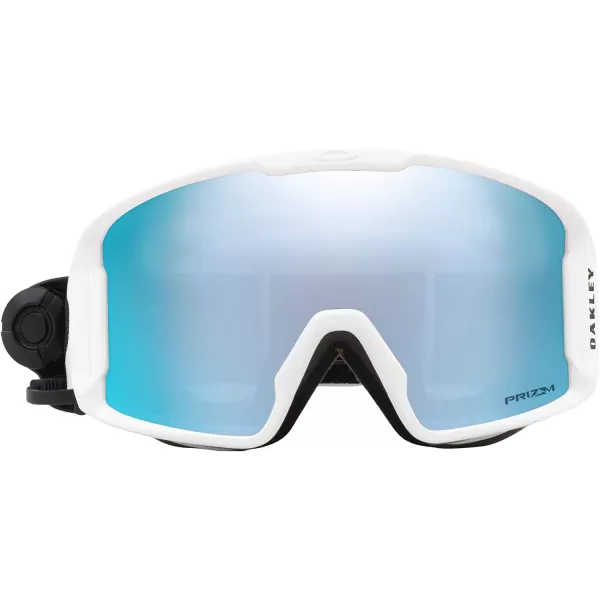 imageOakley Line Miner Snow Goggle LargeSized FitMatte White PRIZM Snow Sapphire Iridium