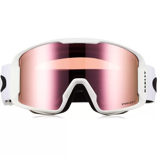 imageOakley Line Miner Snow Goggle LargeSized FitMatte White Prizm Rose Gold Iridium