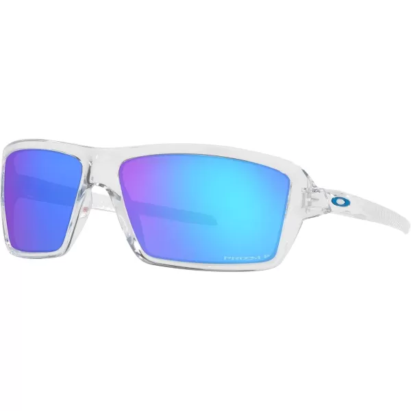 imageOakley Man Sunglasses Black Camo Frame Prizm Ruby Lenses 63MMPolished ClearPrizm Sapphire Polarized