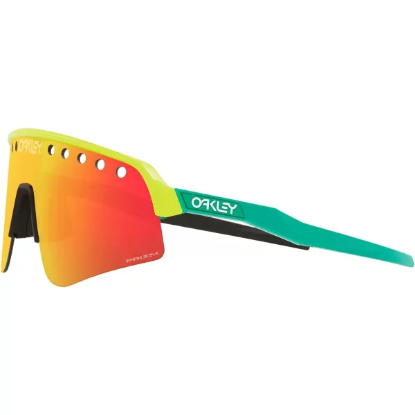 imageOakley Man Sunglasses Matte Black Frame Prizm Road Lenses 0MMTennis Ball YellowPrizm Ruby