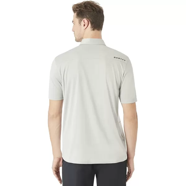 imageOakley Mens Aero Motion Block PoloStone Gray