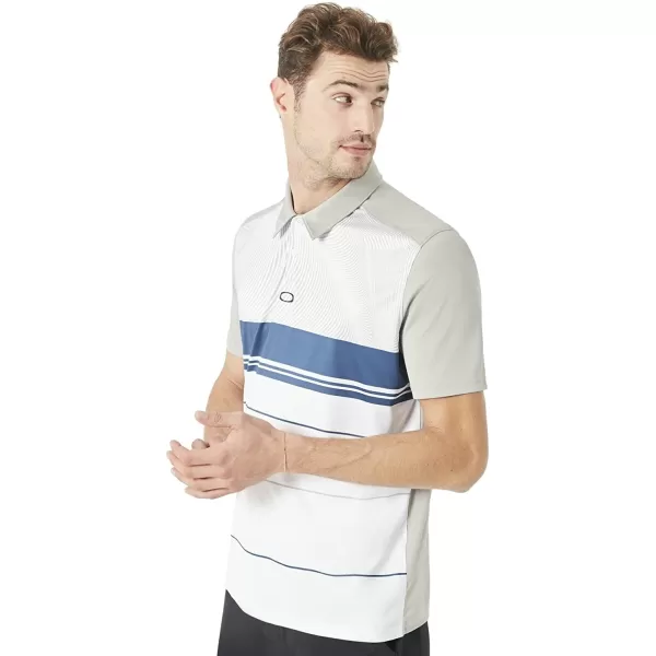 imageOakley Mens Aero Motion Block PoloStone Gray