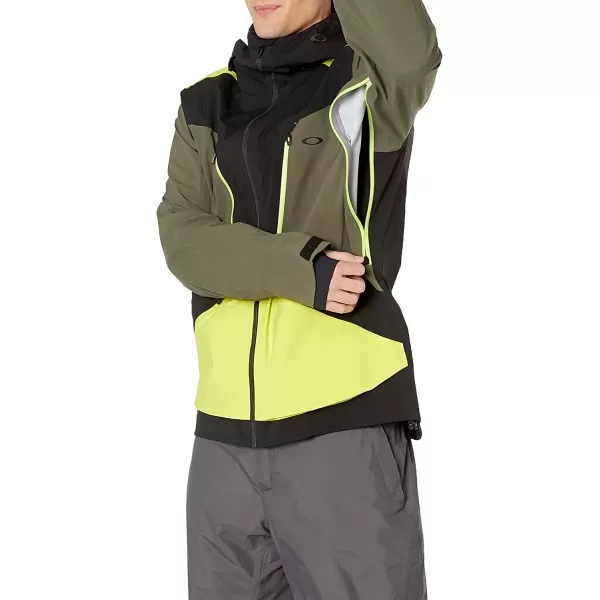 imageOakley Mens Alpine Shell 3L GoreTex Jacket  3DEngineered Articulated Sleeves  Winter Jackets for MenBlackout