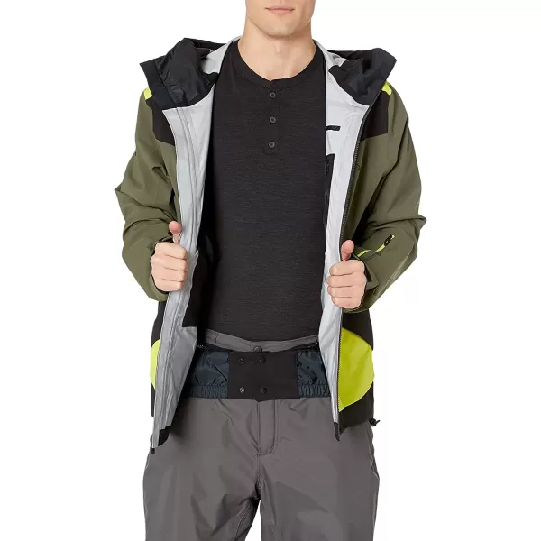 imageOakley Mens Alpine Shell 3L GoreTex Jacket  3DEngineered Articulated Sleeves  Winter Jackets for MenBlackout