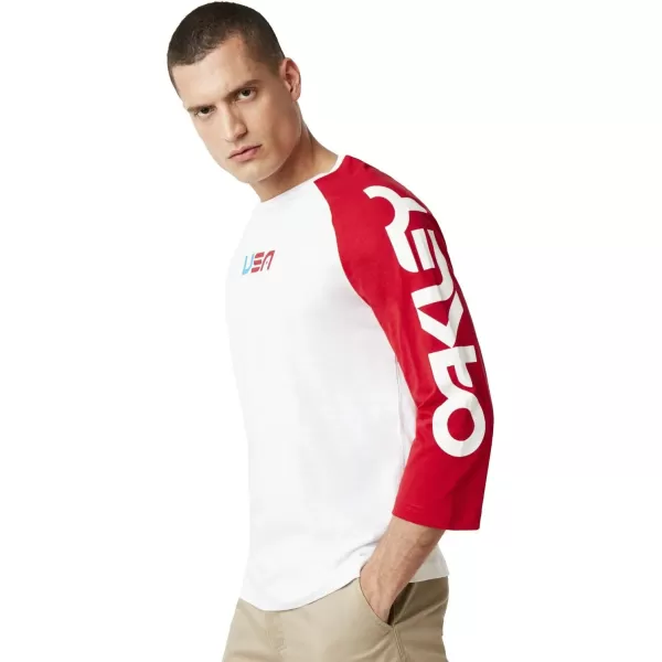 imageOakley Mens Americana Baseball TeeWhite