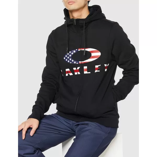 imageOakley Mens Bark Fz HoodieBlackAmerican Flag