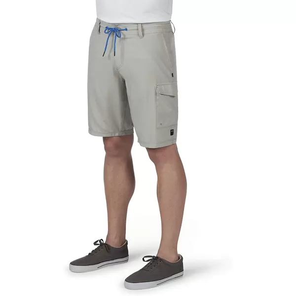imageOakley Mens Cargo Hybrid 21 Short  4Way Stretch Fabric  HydroFree Technology  Sport Shorts for MenStone Gray