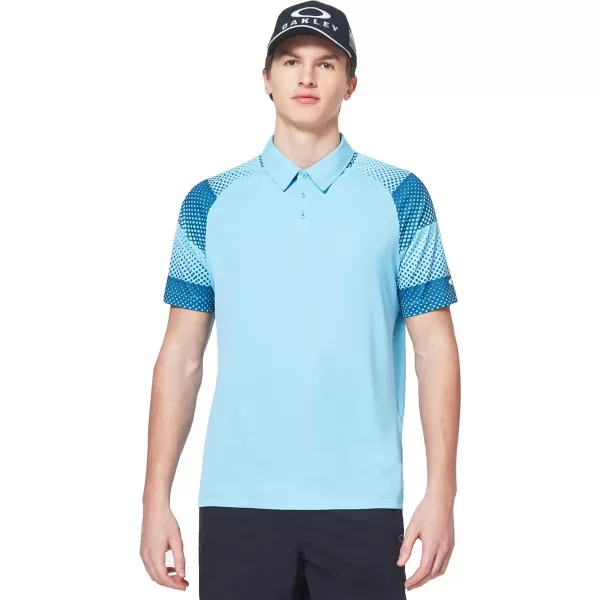 imageOakley Mens Dot Sleeves PoloAviator Blue