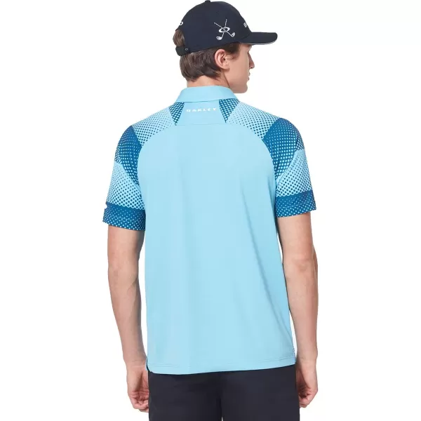 imageOakley Mens Dot Sleeves PoloAviator Blue