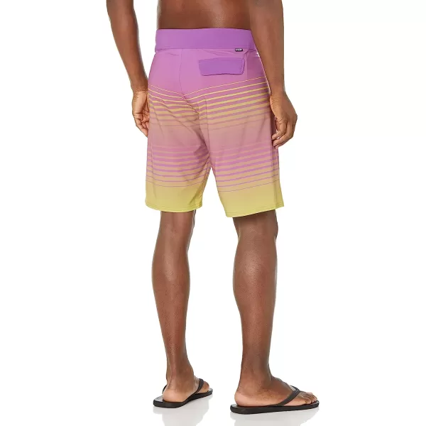 imageOakley Mens Fade Out 21 Rc BoardshortPurpleYellow Stripes