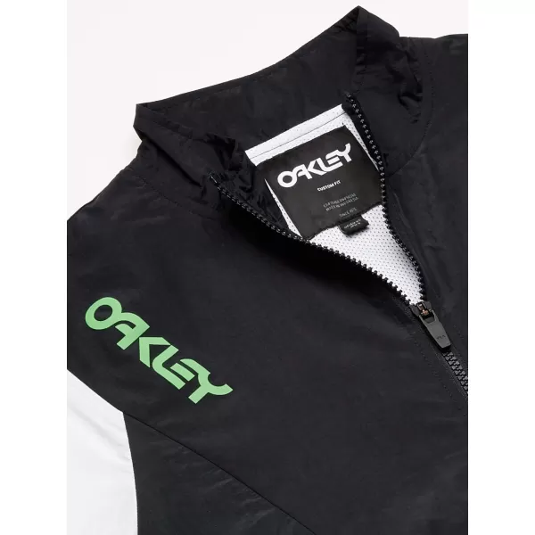 imageOakley Mens Full Zip Nylon Track Jacket  Jackets for Men  Sweatshirts for Men  Mens Windbreaker JacketsBlackout