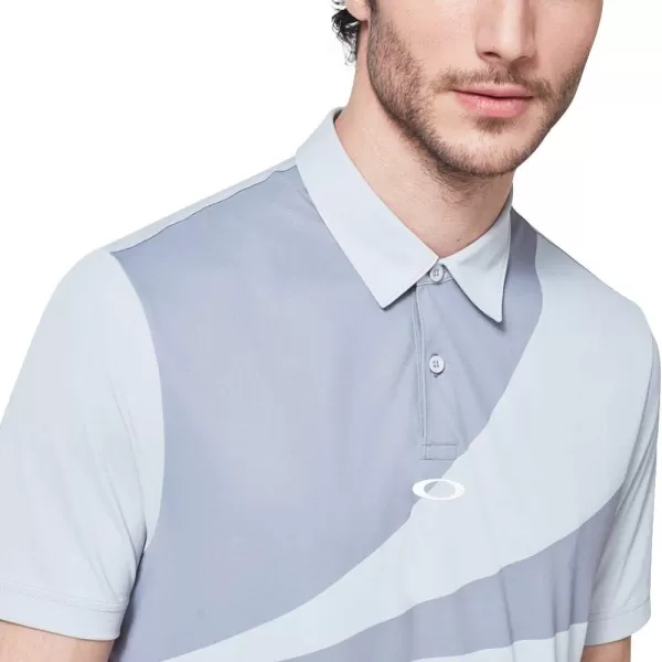 imageOakley Mens Geometric Swing PoloFog Grey