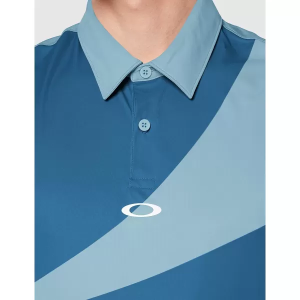 imageOakley Mens Geometric Swing PoloInterstellar Blue