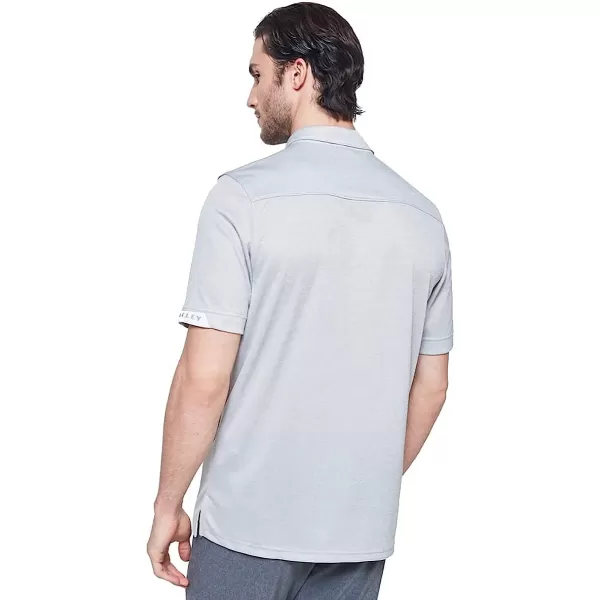 imageOakley Mens Gravity Short Sleeve Polo 20Fog Grey