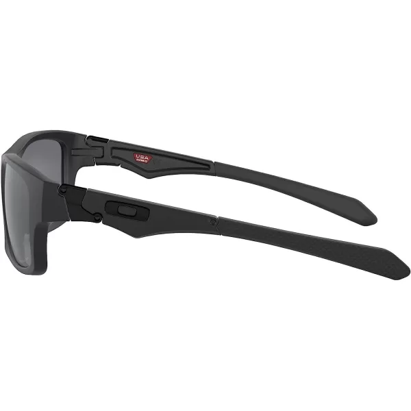 imageOakley Mens Jupiter Squared Sunglasses OO9135 PlasticMatte BlackBlack Iridium Polarized Black Iridium Polarized
