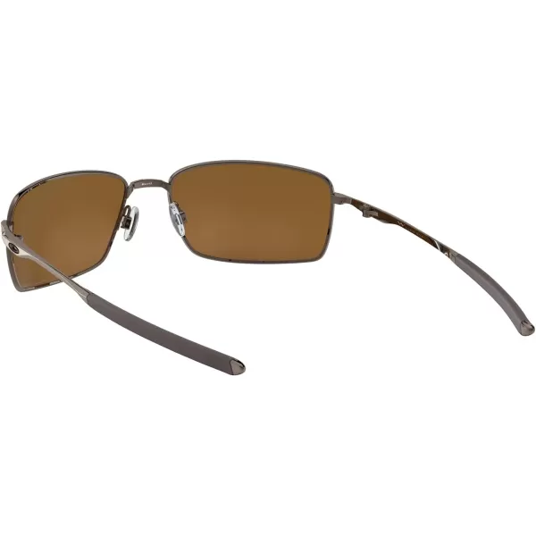 imageOakley Mens OO4075 Square Wire Rectangular Metal SunglassesGunmetalTungsten Iridium Polarized
