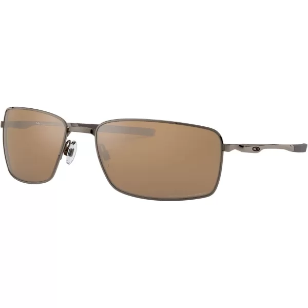 imageOakley Mens OO4075 Square Wire Rectangular Metal SunglassesGunmetalTungsten Iridium Polarized