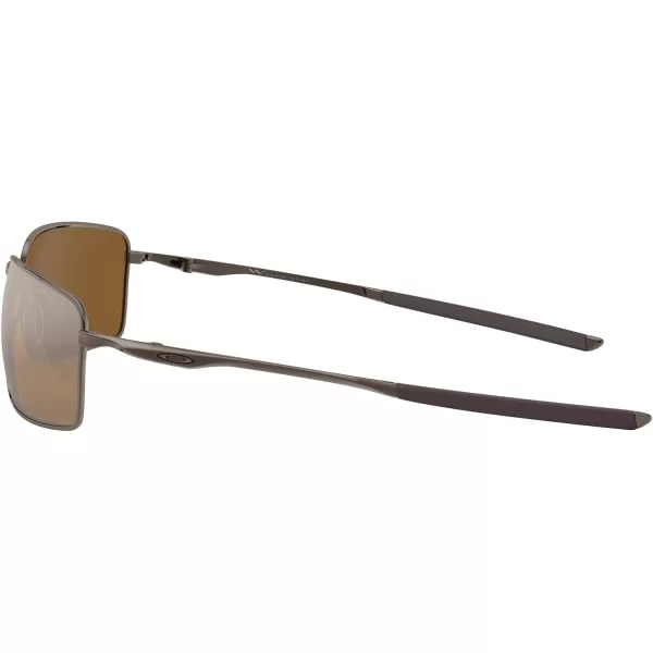 imageOakley Mens OO4075 Square Wire Rectangular Metal SunglassesGunmetalTungsten Iridium Polarized
