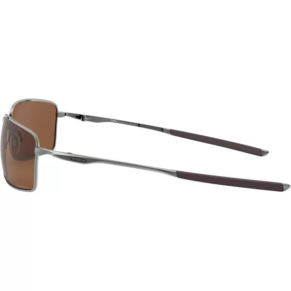 imageOakley Mens OO4075 Square Wire Rectangular Metal SunglassesTungstenPrizm Tungsten Polarized