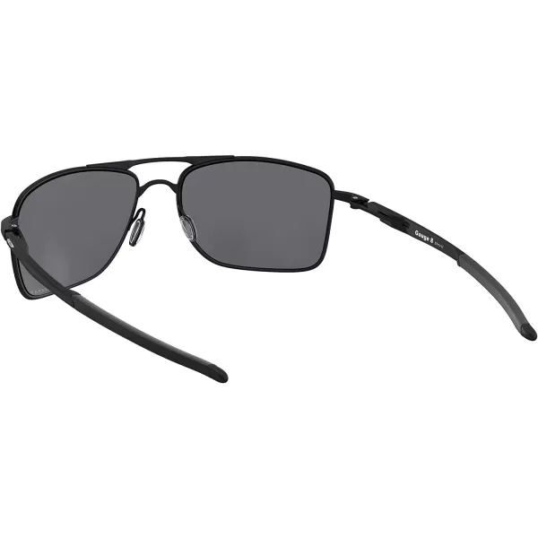imageOakley Mens OO4124 Gauge 8 Rectangular Sunglasses Matte BlackPrizm Black Polarized 62 mmOakley Mens OO4124 Gauge 8 Rectangular Sunglasses Matte BlackPrizm Black Polarized 62 mm