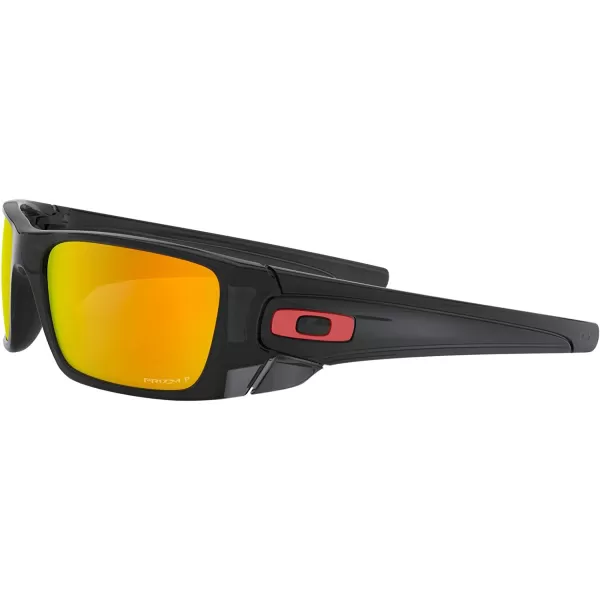imageOakley Mens OO9096 Fuel Cell Wrap SunglassesBlack InkPrizm Ruby Polarized