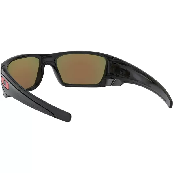 imageOakley Mens OO9096 Fuel Cell Wrap SunglassesBlack InkPrizm Ruby Polarized