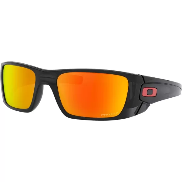 imageOakley Mens OO9096 Fuel Cell Wrap SunglassesBlack InkPrizm Ruby Polarized