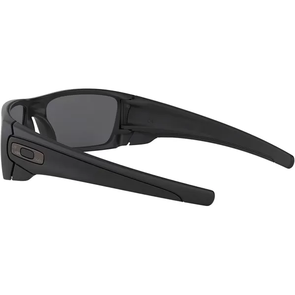 imageOakley Mens OO9096 Fuel Cell Wrap SunglassesCerakote Graphite BlackBlack Iridium Polarized