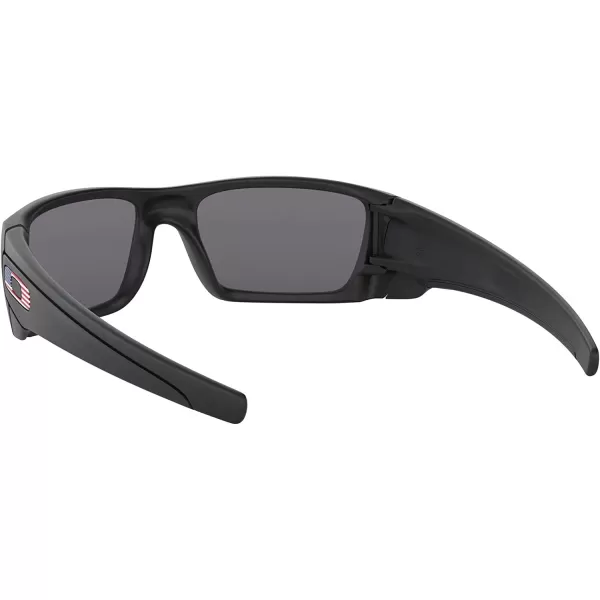 imageOakley Mens OO9096 Fuel Cell Wrap SunglassesMatte Black Usa Flag IconGrey