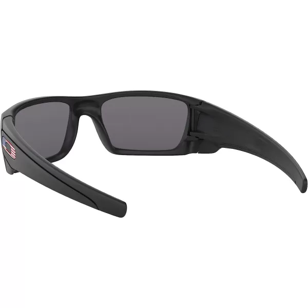 imageOakley Mens OO9096 Fuel Cell Wrap SunglassesMatte Black Usa Flag IconGrey