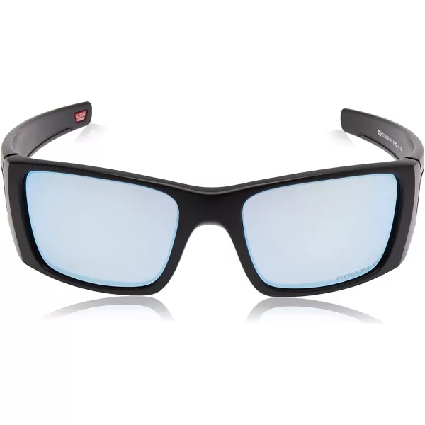 imageOakley Mens OO9096 Fuel Cell Wrap SunglassesMatte BlackPrizm Deep Water Polarized