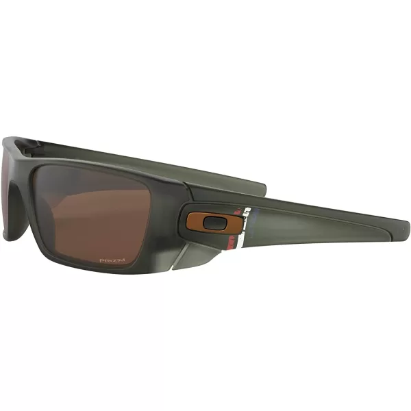 imageOakley Mens OO9096 Fuel Cell Wrap SunglassesMatte Olive InkPrizm Tungsten