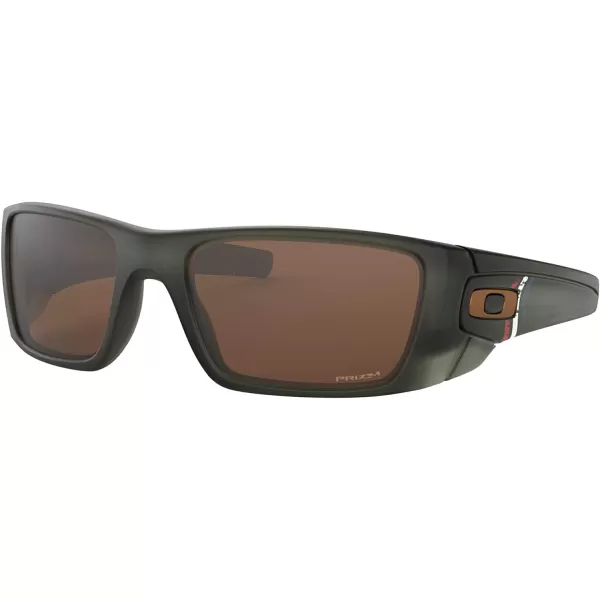 imageOakley Mens OO9096 Fuel Cell Wrap SunglassesMatte Olive InkPrizm Tungsten