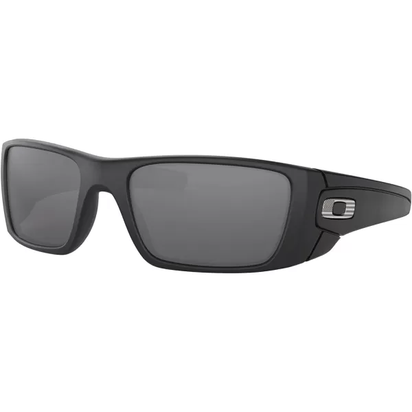 imageOakley Mens OO9096 Fuel Cell Wrap SunglassesSi Matte Black Steel FlagsBlack Iridium