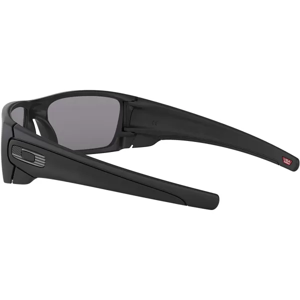 imageOakley Mens OO9096 Fuel Cell Wrap SunglassesSi Matte Black Usa FlagGrey