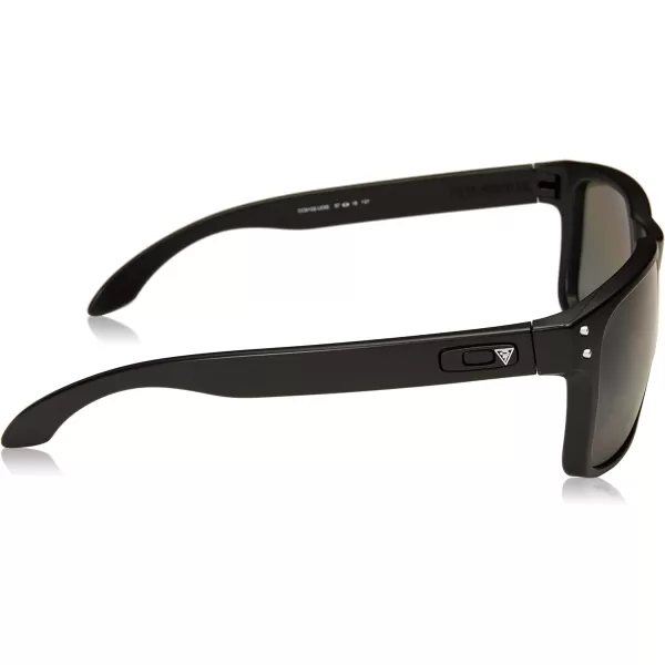 imageOakley Mens OO9102 Holbrook Square Sunglasses Matte Black on SilverPrizm Grey Polarized 57 mmOakley Mens OO9102 Holbrook Square Sunglasses Matte Black on SilverPrizm Grey Polarized 57 mm