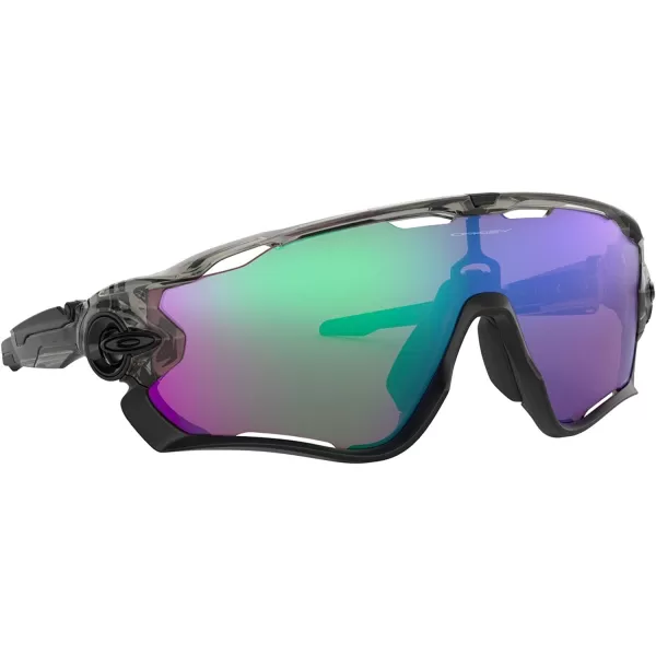 imageOakley Mens OO9290 Jawbreaker Shield SunglassesGrey InkPrizm Road Jade