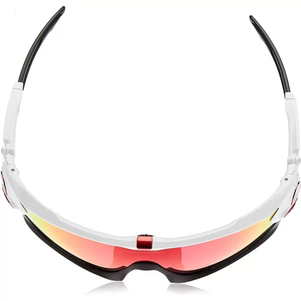 imageOakley Mens OO9290 Jawbreaker Shield SunglassesPolished White on BlackPrizm Road