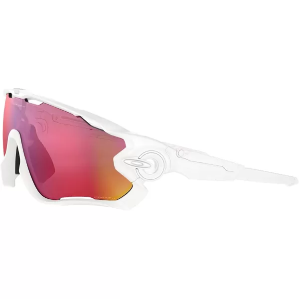 imageOakley Mens OO9290 Jawbreaker Shield SunglassesPolished WhitePrizm Road