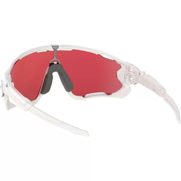 imageOakley Mens OO9290 Jawbreaker Shield SunglassesPolished WhitePrizm Snow Sapphire Iridium