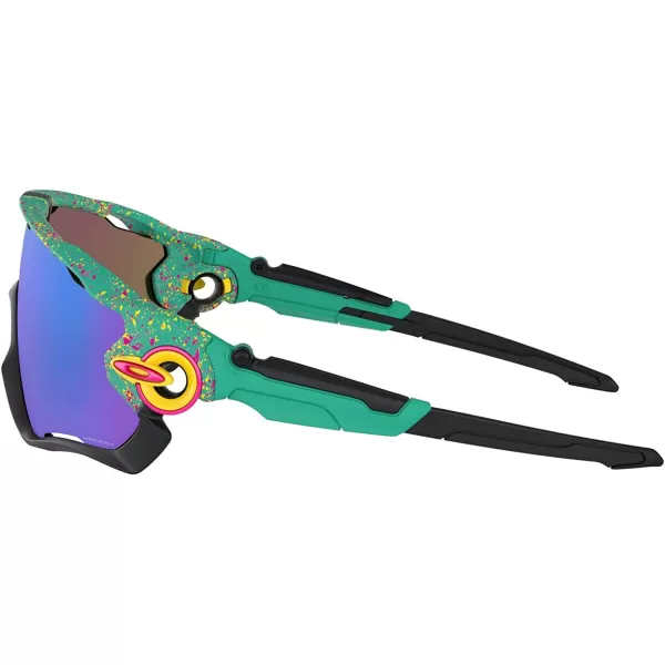 imageOakley Mens OO9290 Jawbreaker Shield SunglassesSplatter CelestePrizm Sapphire