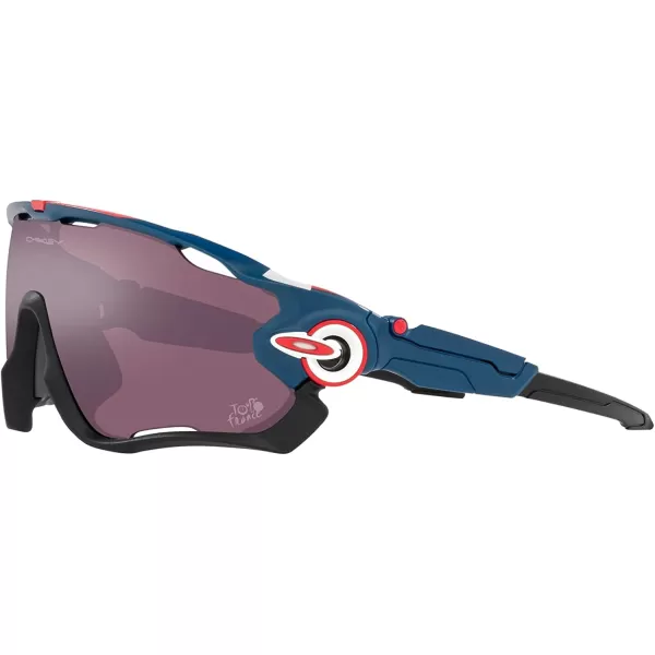 imageOakley Mens OO9290 Jawbreaker Shield SunglassesTour De France PoseidonPrizm Road Black