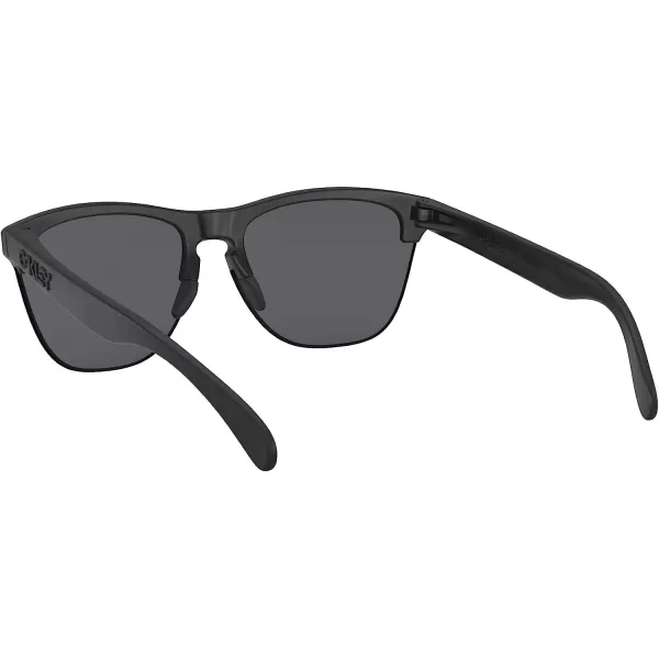 imageOakley Mens OO9374 Frogskins Lite Square Sunglasses Matte BlackGrey 63 mmOakley Mens OO9374 Frogskins Lite Square Sunglasses Matte BlackGrey 63 mm