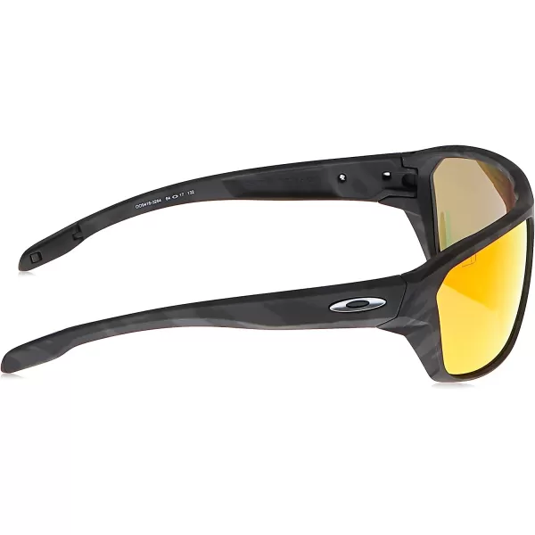 imageOakley Mens OO9416 Split Shot Rectangular SunglassesMatte Black CamouflagePrizm Ruby