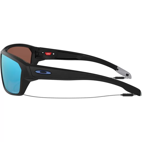 imageOakley Mens OO9416 Split Shot Rectangular SunglassesMatte BlackPrizm Deep Water Polarized