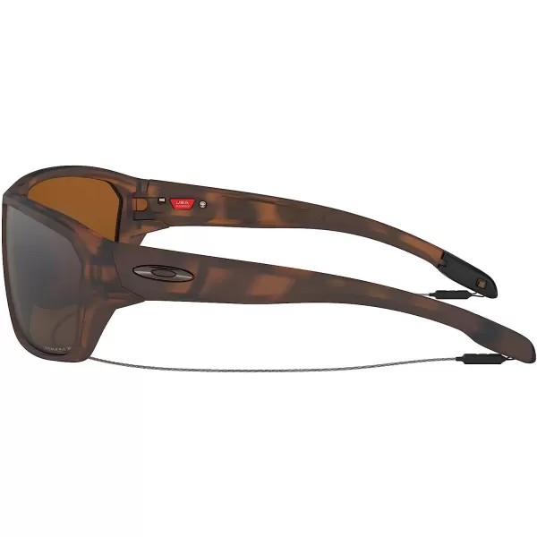 imageOakley Mens OO9416 Split Shot Rectangular SunglassesMatte Brown TortoisePrizm Tungsten Polarized
